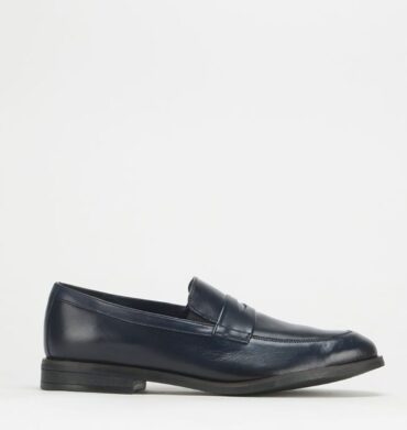 Bata Ambassador Saddle Slip - on Formal Shoes Navy