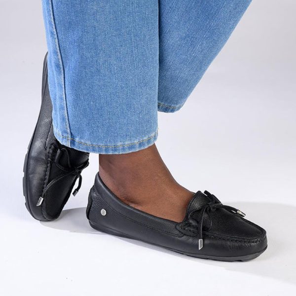 Hush Puppies Tailor Leather Moccasin Loafer Black - Image 5