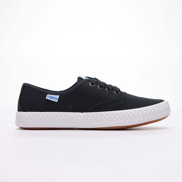 Tomy Takkies Cali Lace up Black Sneaker