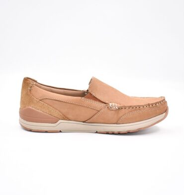 Hush Puppies Falcon Mocc Toe Slip On - Light Tan