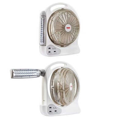 Eurolux F8-L Rechargeable 12-inch Portable Fan