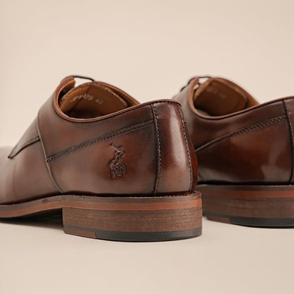 Polo Gibson Formal Shoes Lace Up Tan - Image 3