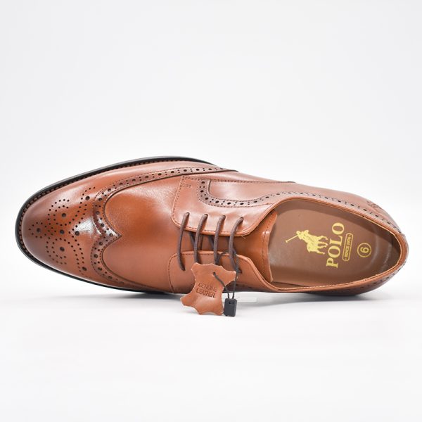 Polo Wing Cap Gibson Leather Lace Up Tan - Image 2