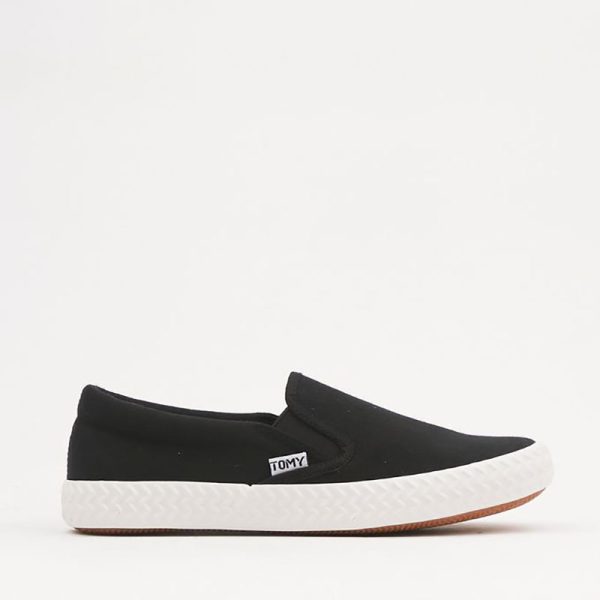 Tomy Takkies Kierra Black Slip - on Sneaker