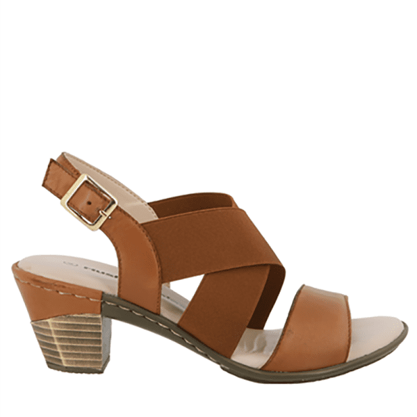 Hush Puppies Kunis Burnished Block Heel Tan