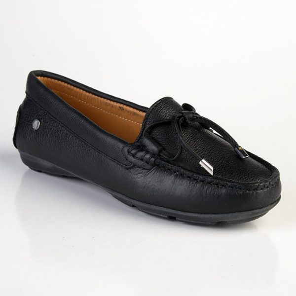 Hush Puppies Tailor Leather Moccasin Loafer Black - Image 4