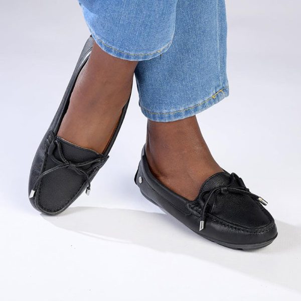 Hush Puppies Tailor Leather Moccasin Loafer Black - Image 3