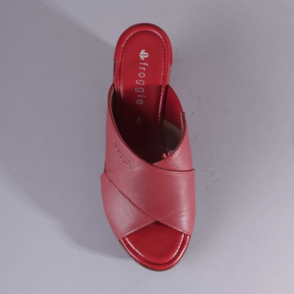 Froggie Slip-on Wedge in Red - 12287 - Image 2