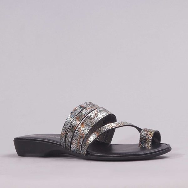 Froggie Strappy Sandal in Multi Metallic - 12490 - Image 3