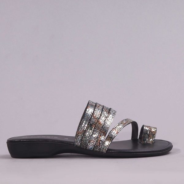 Froggie Strappy Sandal in Multi Metallic - 12490