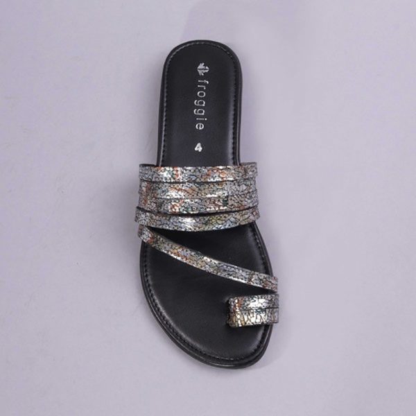 Froggie Strappy Sandal in Multi Metallic - 12490 - Image 2