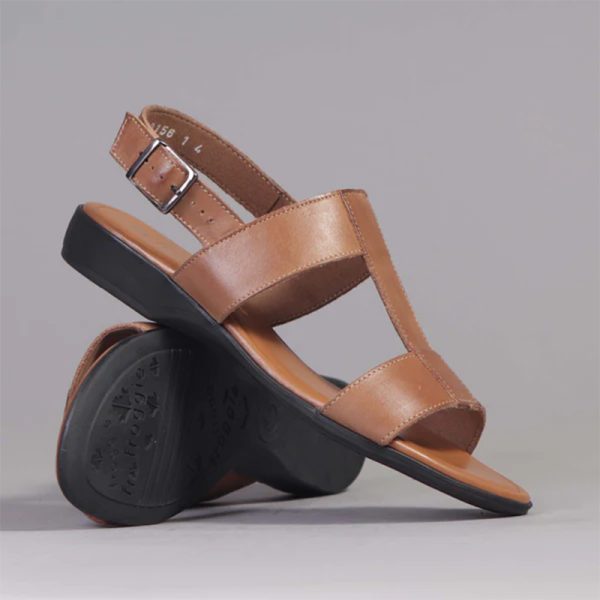 Froggie Slingback Flat Sandal in Whisky - 12505 - Image 5