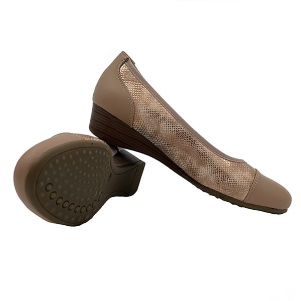 Hush Puppies Rishelle Toe Cap - Rose Gold - Image 5