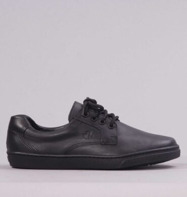 Froggie Boys Lace-up School Shoe in Black