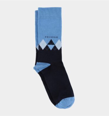 Pringle Argyle Ike Navy Socks