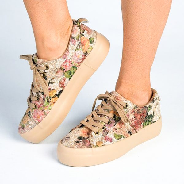 Hush Puppies Fordan Floral Toffee - Taupe - Image 2