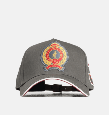 Polo 6 Panel Crest Equestrian Peak Olive