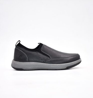 Hush Puppies Brayden Black Milled Cow Leather