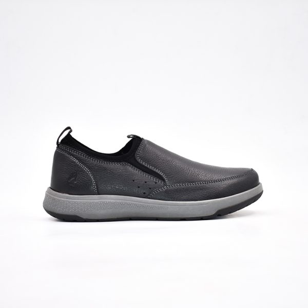 Hush Puppies Brayden Black Milled Cow Leather