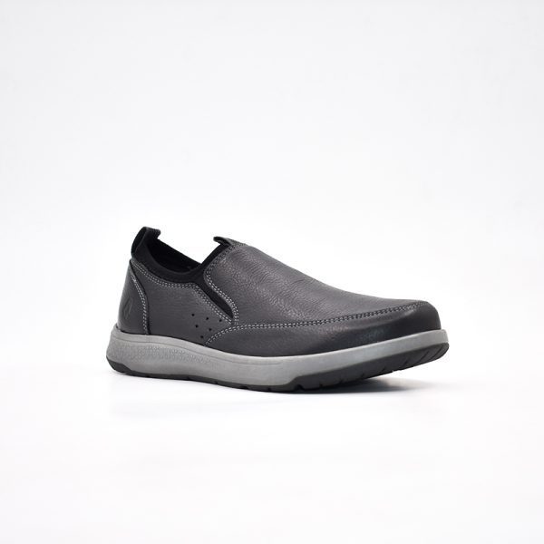 Hush Puppies Brayden Black Milled Cow Leather - Image 2