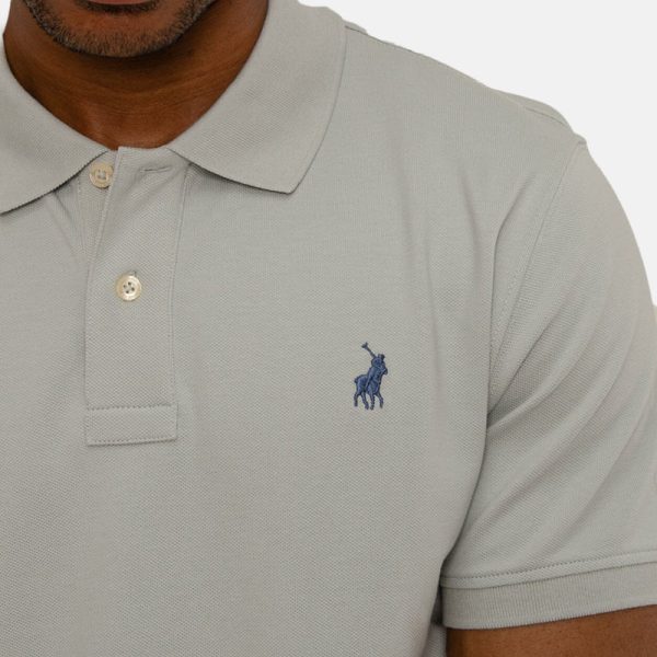 Polo Short Sleeve Essential Pique Golfer Grey - Image 2