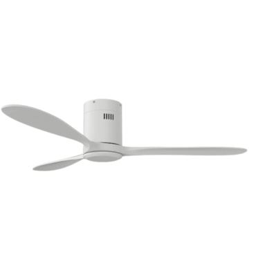 Solent Hugger Fan White Without Light 1320mm