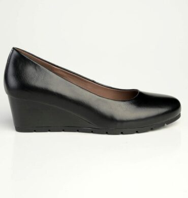 Hush Puppies Soft Style Mihewi Wedge Court - Black