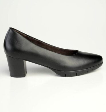 Hush Puppies Soft Style Black Makana Comfort Heel