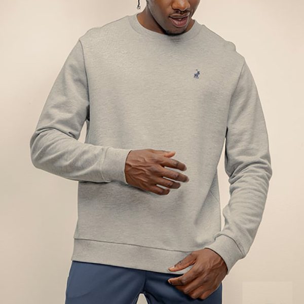 Polo Sport Long Sleeve Sweat Top Grey Melange - Image 2