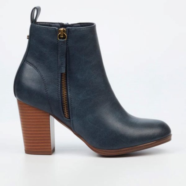 Miss Black Ahlam 9 Ankle Boot - Navy