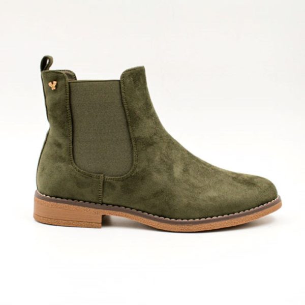 Butterfly Celeste1 Ankle Boot Slip - On Olive