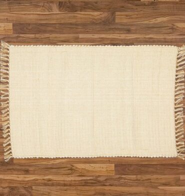 Amelia Jackson Dhurrie Dobby Weave Natural with Hessian