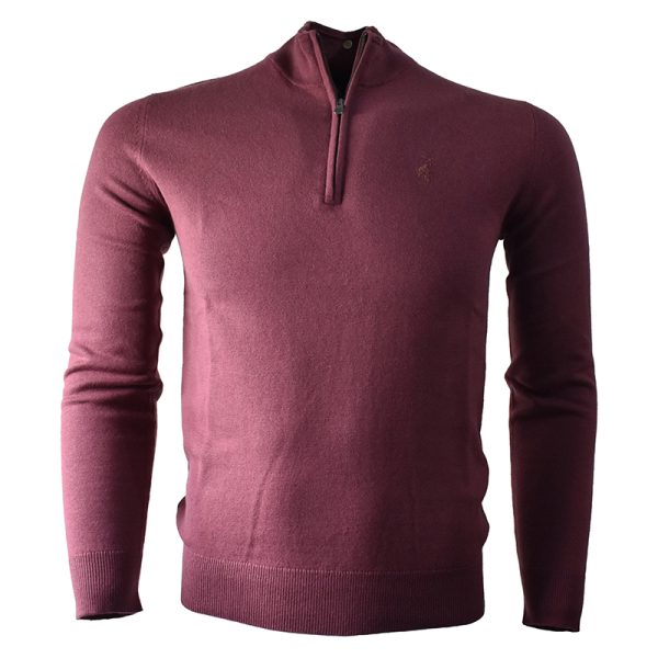 Polo Mens LS 1/4 Zip Merino Knitwear - Image 2