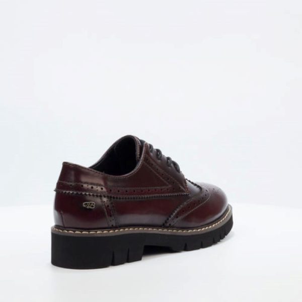 Miss Black Oxford 1 Loafer - Wine - Image 5