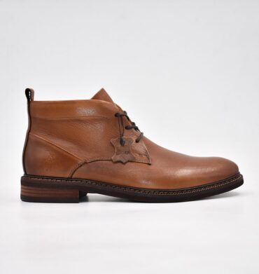 Polo Tumbled Leather Chukka Boot Cognac