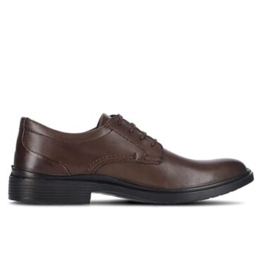 Hush Puppies Victor Plain Toe Lace Up Dark Tan
