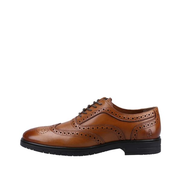 Hush Puppies Santiago Brogue Leather Tan Shoes - Image 4