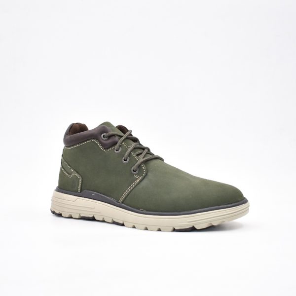 Hush Puppies Arlo Casual Olive Lace Up Shoes - Image 2