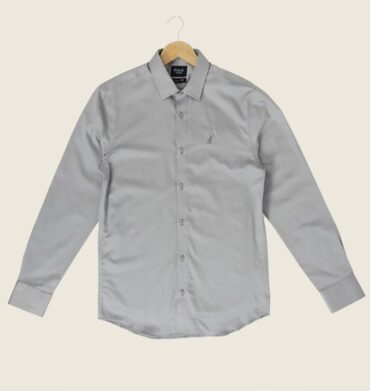 Polo Long Sleeve Sateen Shirt Grey