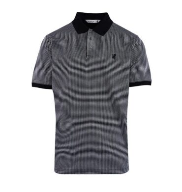 Pringle Jacquared Mercerised Golfer Black