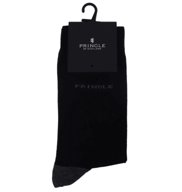 Pringle Core 1 Plain Long Socks Black