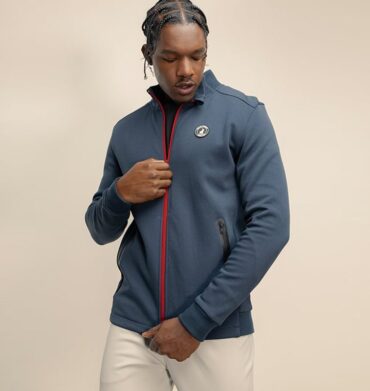Polo Sport Long Sleeve Zip Thru Sweat Top Navy