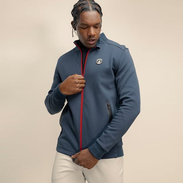 Polo Sport Long Sleeve Zip Thru Sweat Top Navy