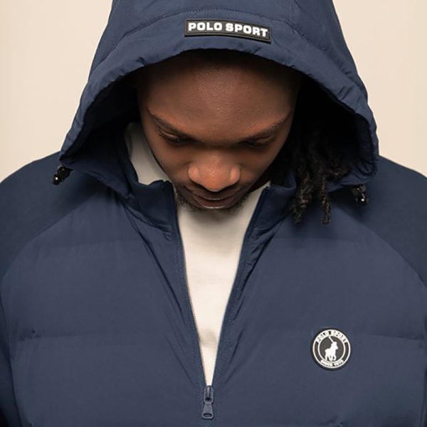 Polo Sport Long Sleeve Hooded Puffer Navy - Image 9