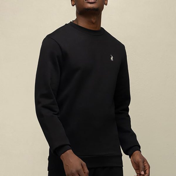 Polo Sport Long Sleeve Sweat Top Black - Image 5