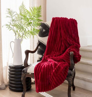 Linen House Decadence Ruby Throw