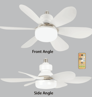Bright Star FCF090 Mini Plastic Ceiling Fan with Light