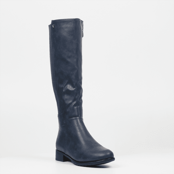 Butterfly Huda 9 High Leather Boot - Navy - Image 2