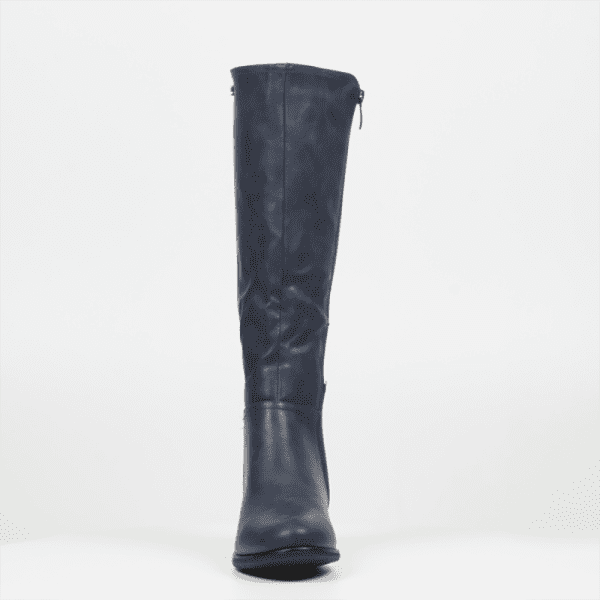 Butterfly Huda 9 High Leather Boot - Navy - Image 3