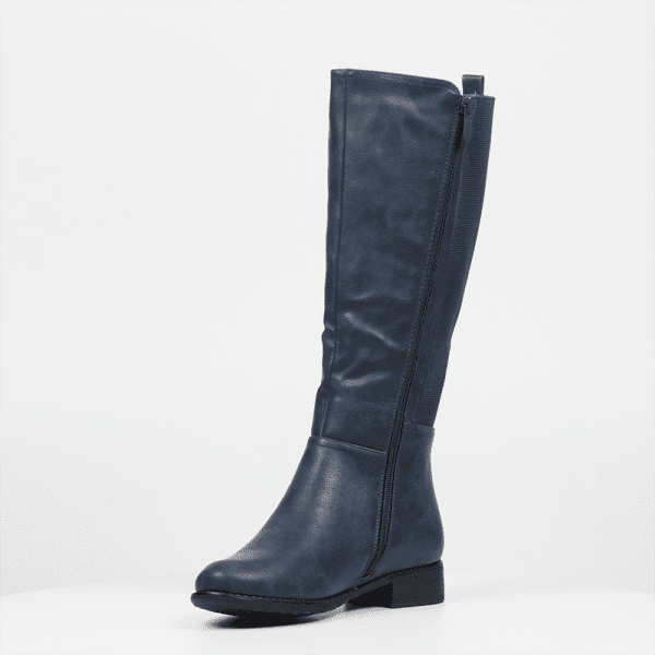 Butterfly Huda 9 High Leather Boot - Navy - Image 4